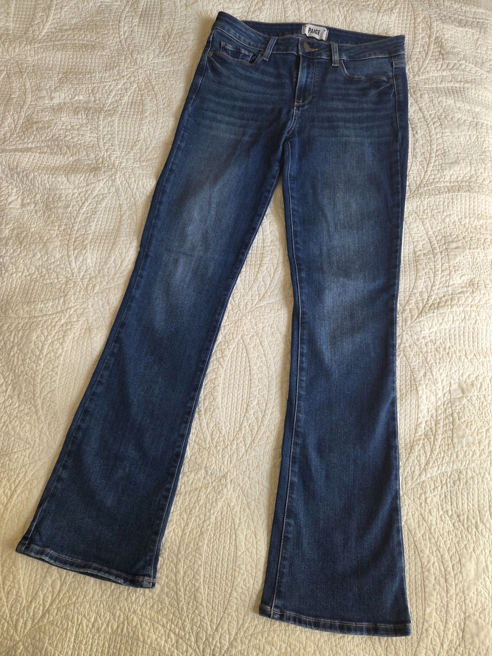 Paige Women’s Medium Dark Blue Bootcut Jeans